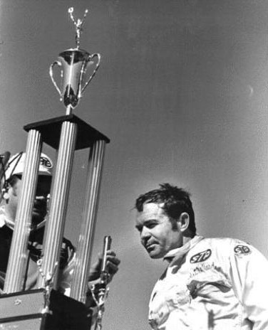 Art receives his first Indy Car winners trophy