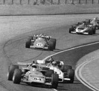 Art behind Donnie Allison in turn 1 at OMS